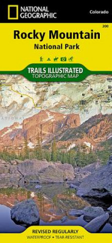 Tiskovina Rocky Mountain National Park National Geographic Maps