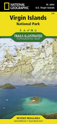 Prasa Virgin Islands NP National Geographic Maps - Trails Illust