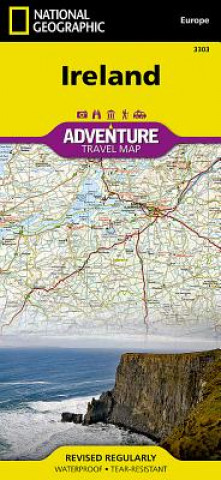 Tiskovina National Geographic Adventure Travel Map Ireland National Geographic Maps - Adventure