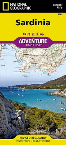 Nyomtatványok Sardinia National Geographic Maps