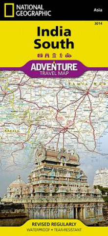Carte India South National Geographic Maps - Adventure
