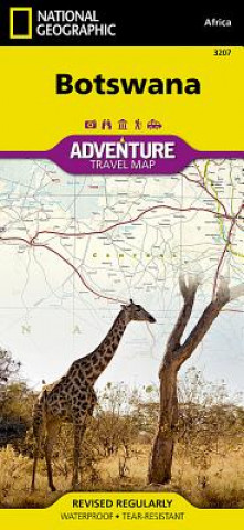 Tiskovina Botswana National Geographic Maps