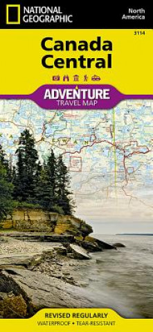 Articles imprimés Canada Central National Geographic Maps - Adventure