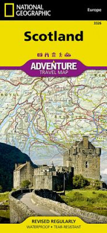 Nyomtatványok National Geographic Adventure Travel Map Scotland National Geographic Maps - Adventure