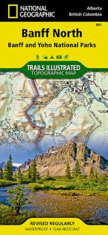 Tiskanica Banff North National Geographic Maps