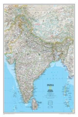 Printed items India Classic, Tubed National Geographic Maps