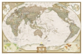 Materiale tipărite World Executive, Pacific Centered, Tubed National Geographic Maps