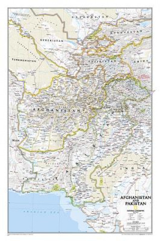 Tiskanica Afghanistan, Pakistan National Geographic Maps - Reference