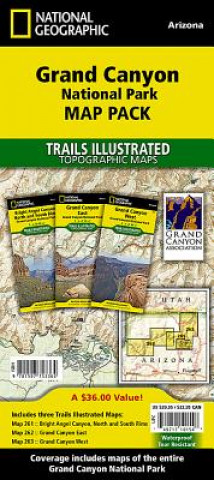 Tiskanica Grand Canyon National Park Map Pack National Geographic Maps