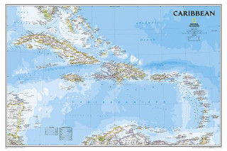 Nyomtatványok Caribbean Classic, Tubed National Geographic Maps