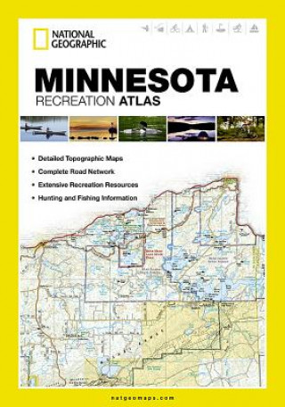 Libro Minnesota Recreation Atlas National Geographic Maps