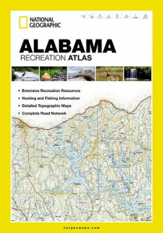 Könyv Alabama Recreation Atlas National Geographic Maps