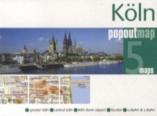 Nyomtatványok Köln PopOut Map, 5 maps 