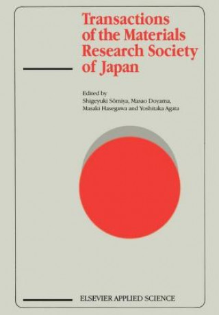 Kniha Transactions of the Materials Research Society of Japan S. Somiya