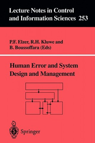 Książka Human Error and System Design and Management P. F. Elzer