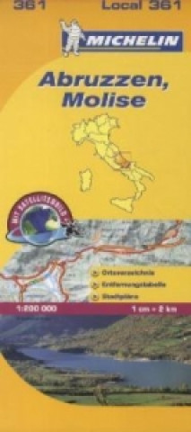 Materiale tipărite Michelin Karte Abruzzen, Molise. Abruzzo, Molise 