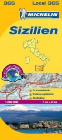 Materiale tipărite Michelin Karte Sizilien. Sicilia 