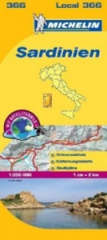 Tiskanica Michelin Karte Sardinien 