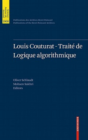 Livre Louis Couturat -Traite de Logique Algorithmique Oliver Schlaudt