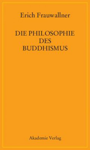 Livre Philosophie des Buddhismus Erich Frauwallner