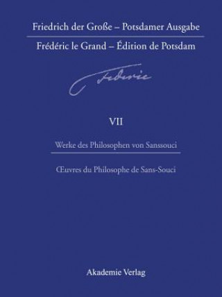 Książka Werke des Philosophen von Sanssouci / Oeuvres du Philosophe de Sans-Souci Vanessa de Senarclens