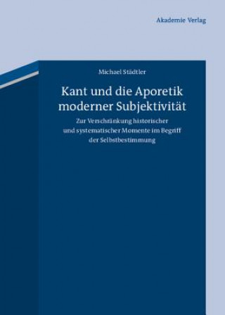 Carte Kant und die Aporetik moderner Subjektivität Michael Städtler