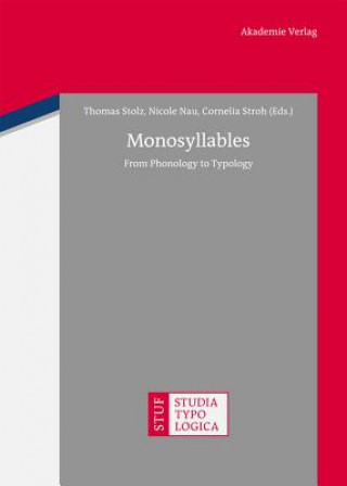 Kniha Monosyllables Thomas Stolz