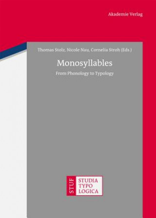 Livre Monosyllables Thomas Stolz