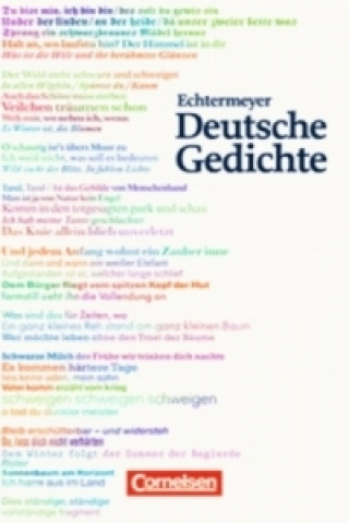 Book Echtermeyer: Deutsche Gedichte - Von den Anfängen bis zur Gegenwart - Jubiläumsausgabe Theodor Echtermeyer