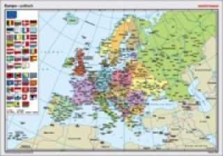 Pubblicazioni cartacee Westermann Europa, politisch, Posterkarte 