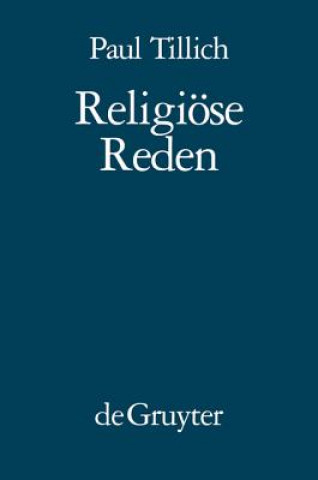 Buch Religioese Reden Paul Tillich