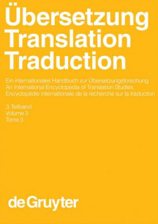 Kniha Übersetzung - Translation - Traduction. 3. Teilband. 3.Teilbd. Harald Kittel