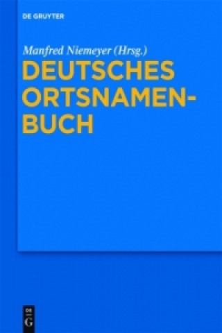 Knjiga Deutsches Ortsnamenbuch Manfred Niemeyer