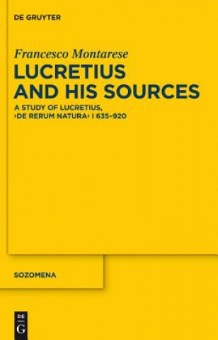 Könyv Lucretius and His Sources Francesco Montarese
