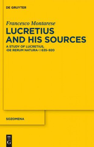 Livre Lucretius and His Sources Francesco Montarese