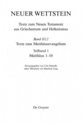 Livre Texte zum Matthäusevangelium Udo Schnelle