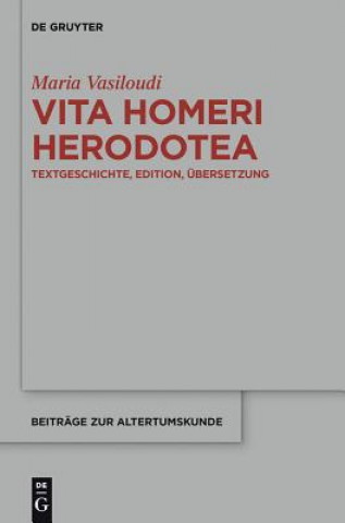 Könyv Vita Homeri Herodotea Maria Vasiloudi