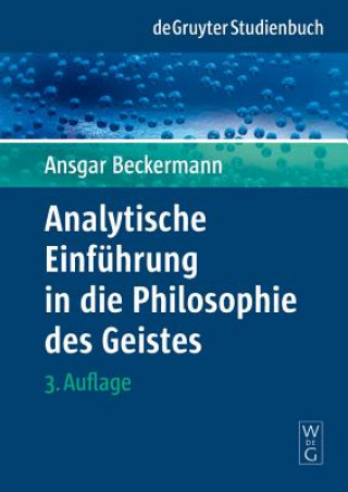 Book Analytische Einfuhrung in die Philosophie des Geistes Ansgar Beckermann