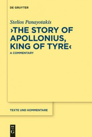 Book "The Story of Apollonius, King of Tyre" Stelios Panayotakis