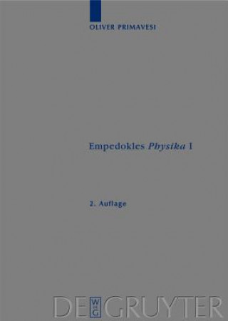 Book Empedokles Physika. Bd.1 Oliver Primavesi