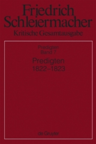 Könyv Predigten 1822-1823 Kirsten M. Chr. Kunz