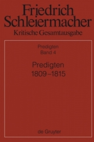 Kniha Predigten 1809-1815 Patrick Weiland