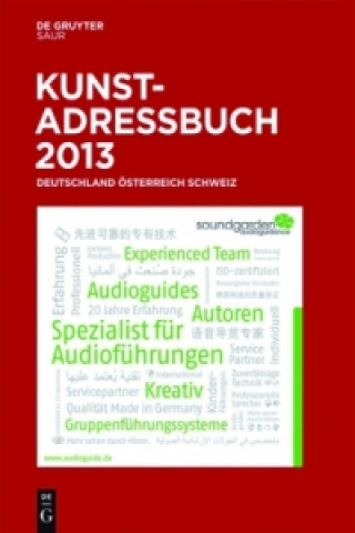 Kniha Kunstadressbuch Deutschland, OEsterreich, Schweiz 2013 