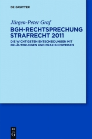 Libro BGH-Rechtsprechung Strafrecht 2011 Jürgen-Peter Graf