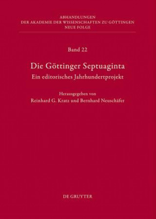 Könyv Die Goettinger Septuaginta Reinhard G. Kratz
