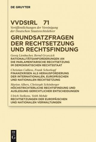 Carte Grundsatzfragen der Rechtsetzung und Rechtsfindung Georg Lienbacher