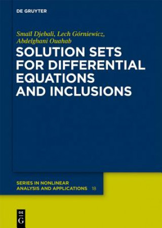 Kniha Solution Sets for Differential Equations and Inclusions Sma