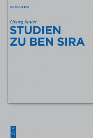 Kniha Studien Zu Ben Sira Georg Sauer