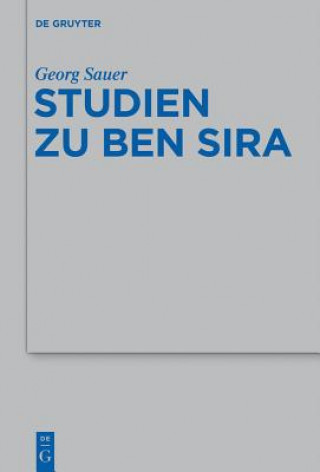 Książka Studien Zu Ben Sira Georg Sauer