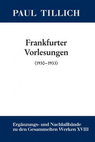 Könyv Frankfurter Vorlesungen Erdmann Sturm